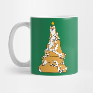 Christmas Tree Shiba Inu Mug